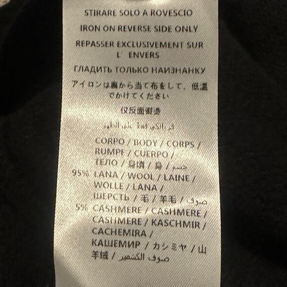 Alexander McQueen MCQ Men M Sweater Wool Cashmere Knit Pink Swallow Black NWT - Picture 6 of 11